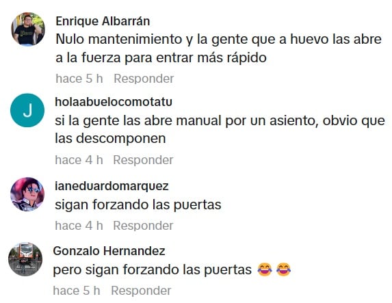 Usuarios metro acusan el forzar las puertas luego de falla en la Línea 8