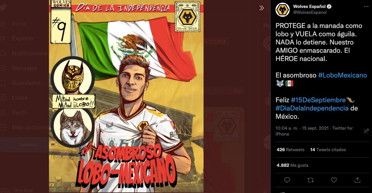 El mensaje de los Wolves para México por el 15 de septiembre