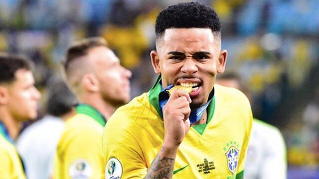 Gabriel Jesus ganó el titulo con Brasil en la Copa América