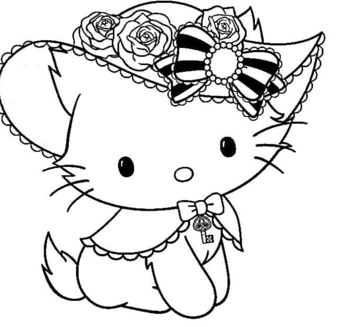 Charmmy Kitty con sombrero por el Día Internacional de la Mujer