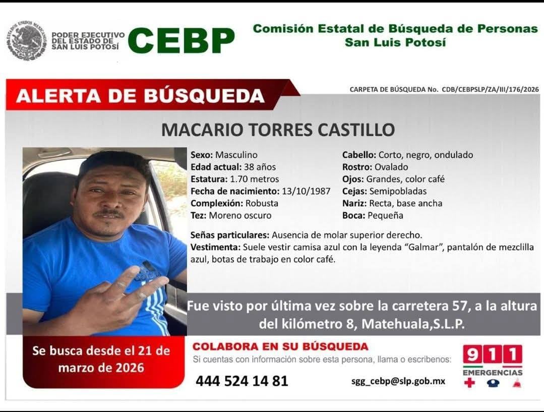 Electricistas desaparecidos en San Luis Potosí