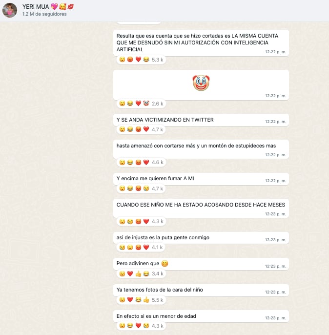 Yeri Mua descubre identidad de su agresor