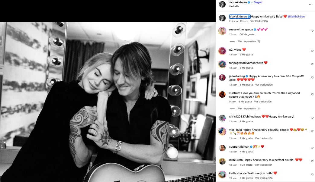 Nicole Kidman y Keith Urban
