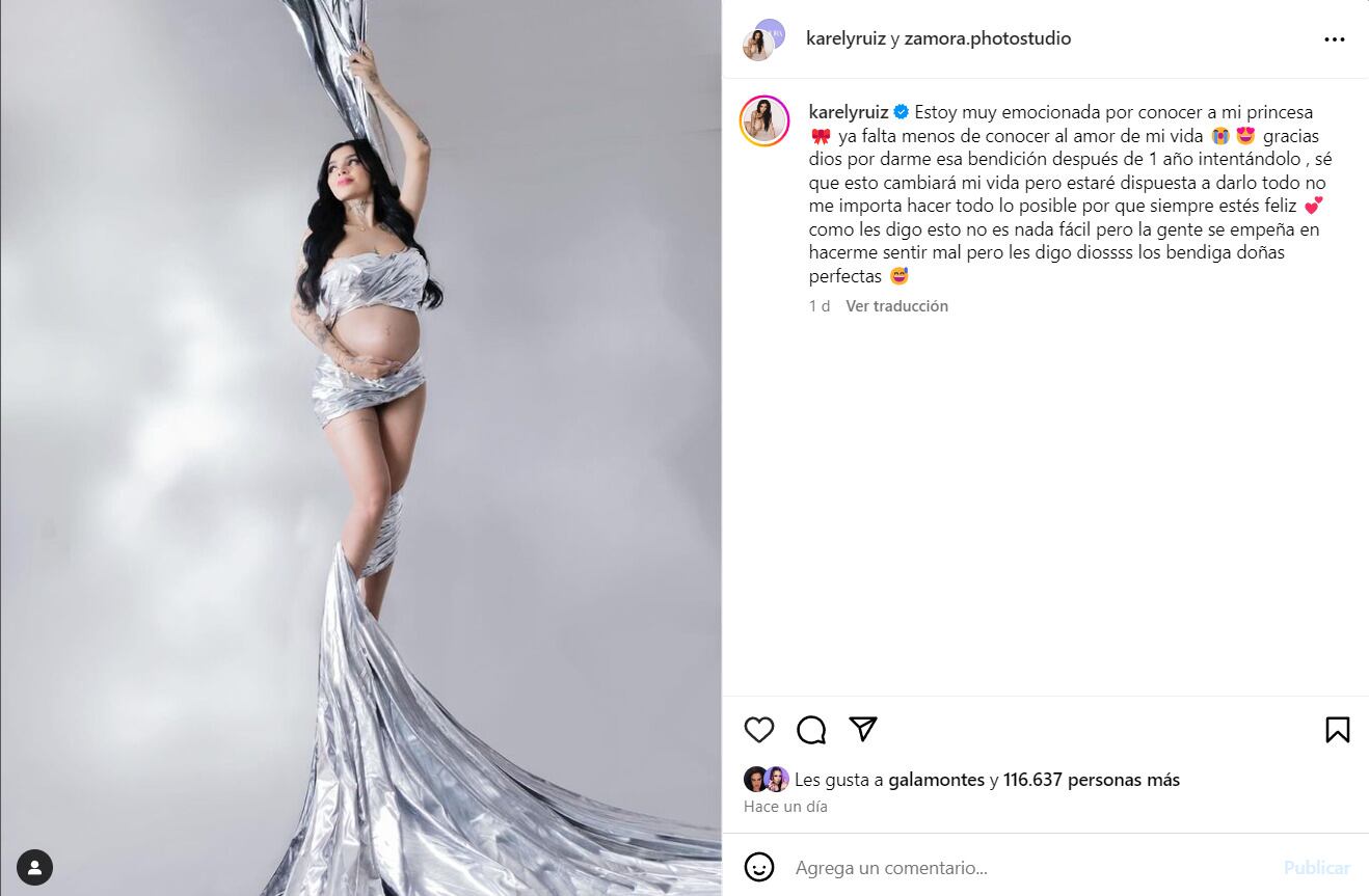 Karely Ruiz y su embarazo