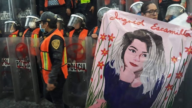 Protesta por el feminicidio de Ingrid Escamilla