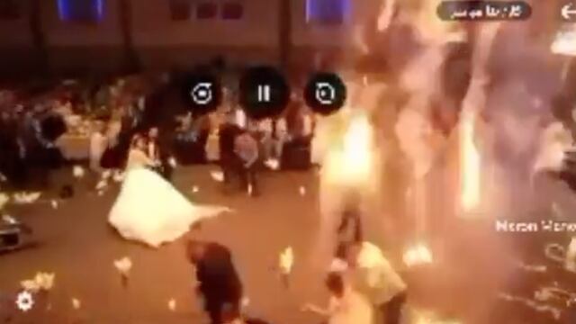 Incendio durante boda en Irak