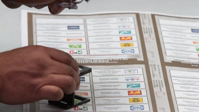 Boleta electoral. Como votar.