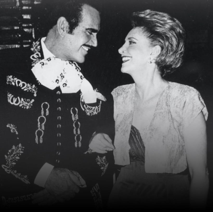 Vicente Fernández y 'Cuquita'