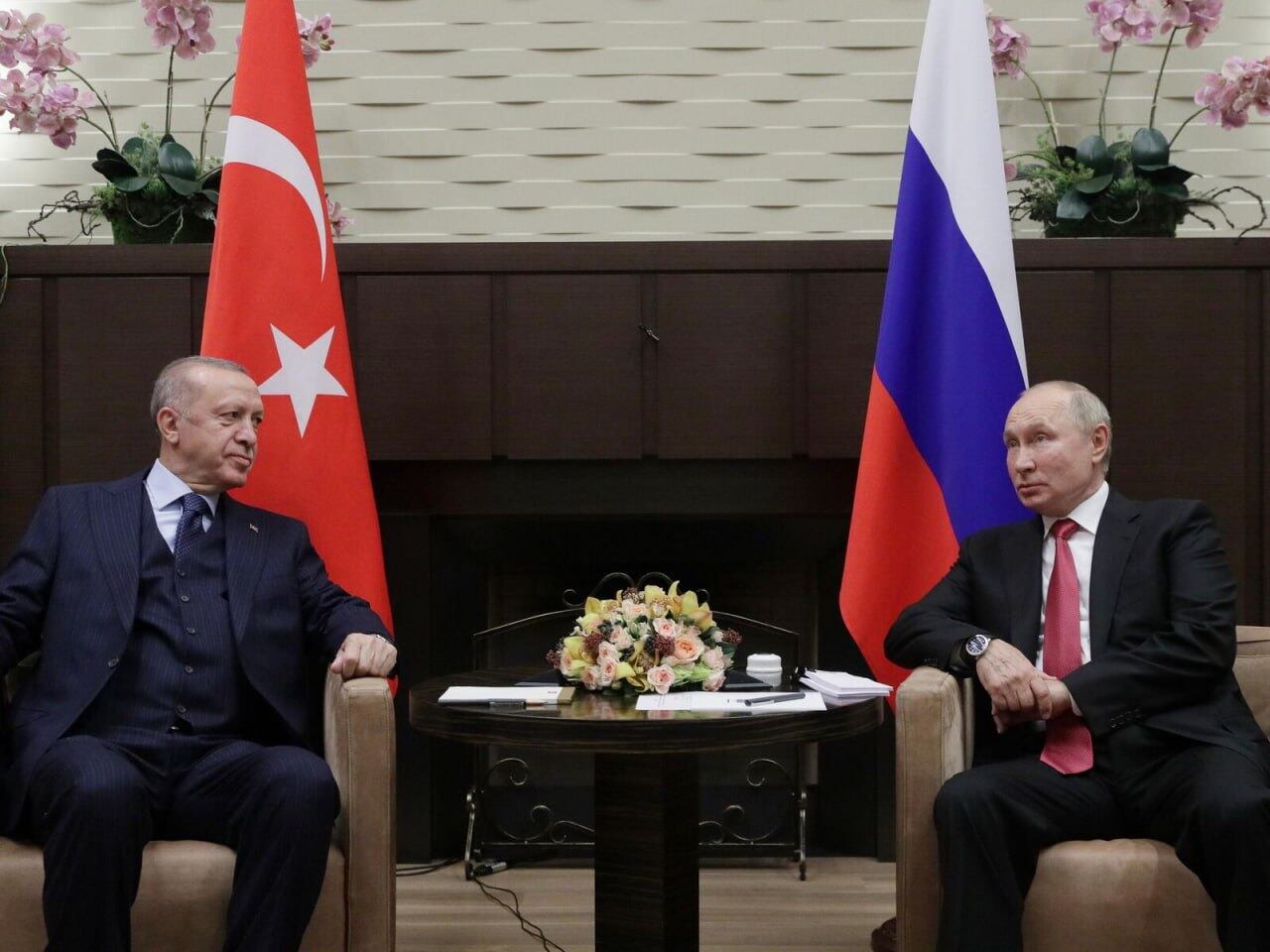 Erdogan Recep Tayyip y Vladimir Putin