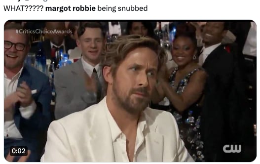 Memes reclaman a los Oscar 2024 por no nominar a Margot Robbie por Barbie