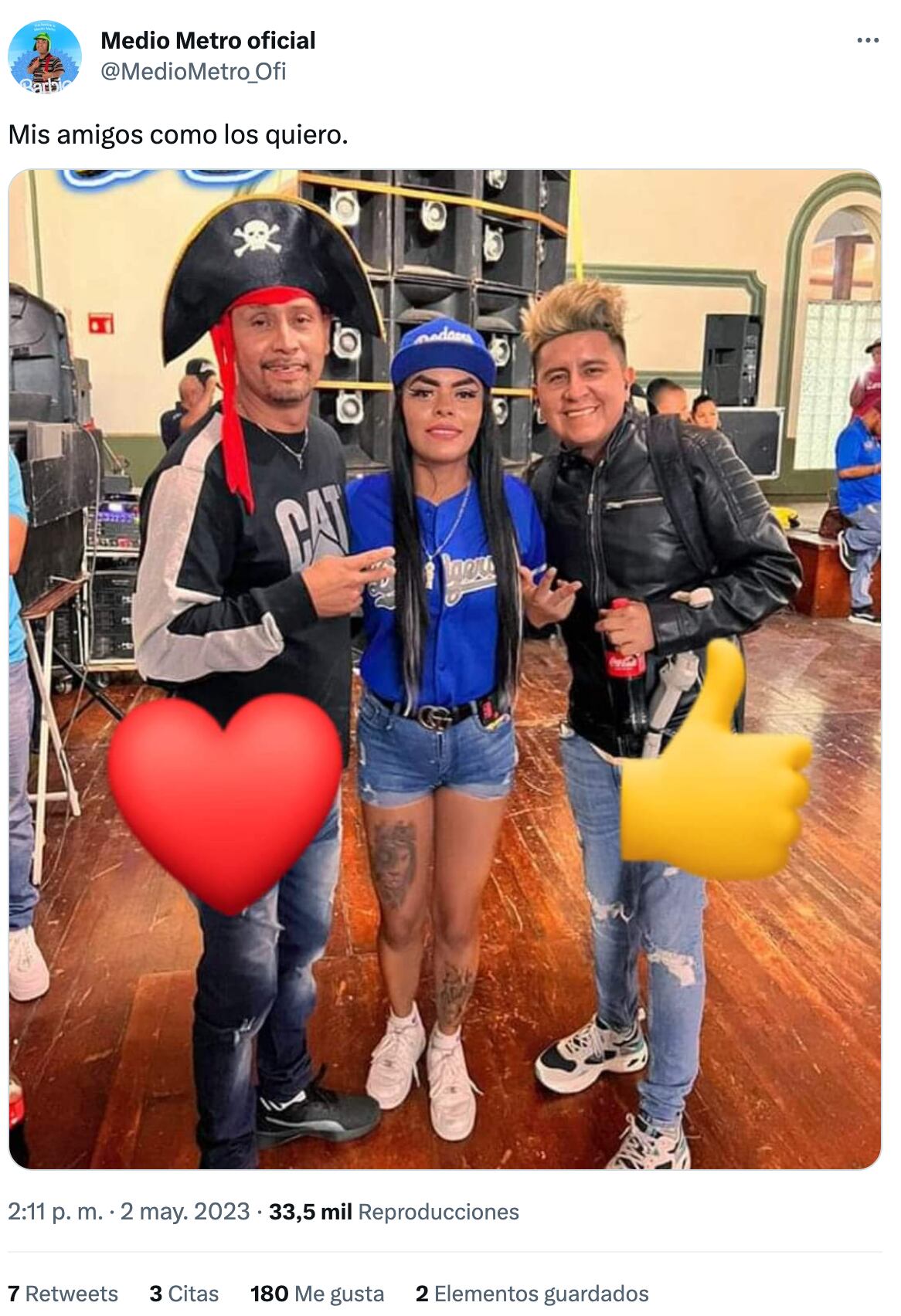 ¿Ya se hicieron amigos? Medio Metro llama “amigo” a Sonido Pirata y no sabemos como reaccionar