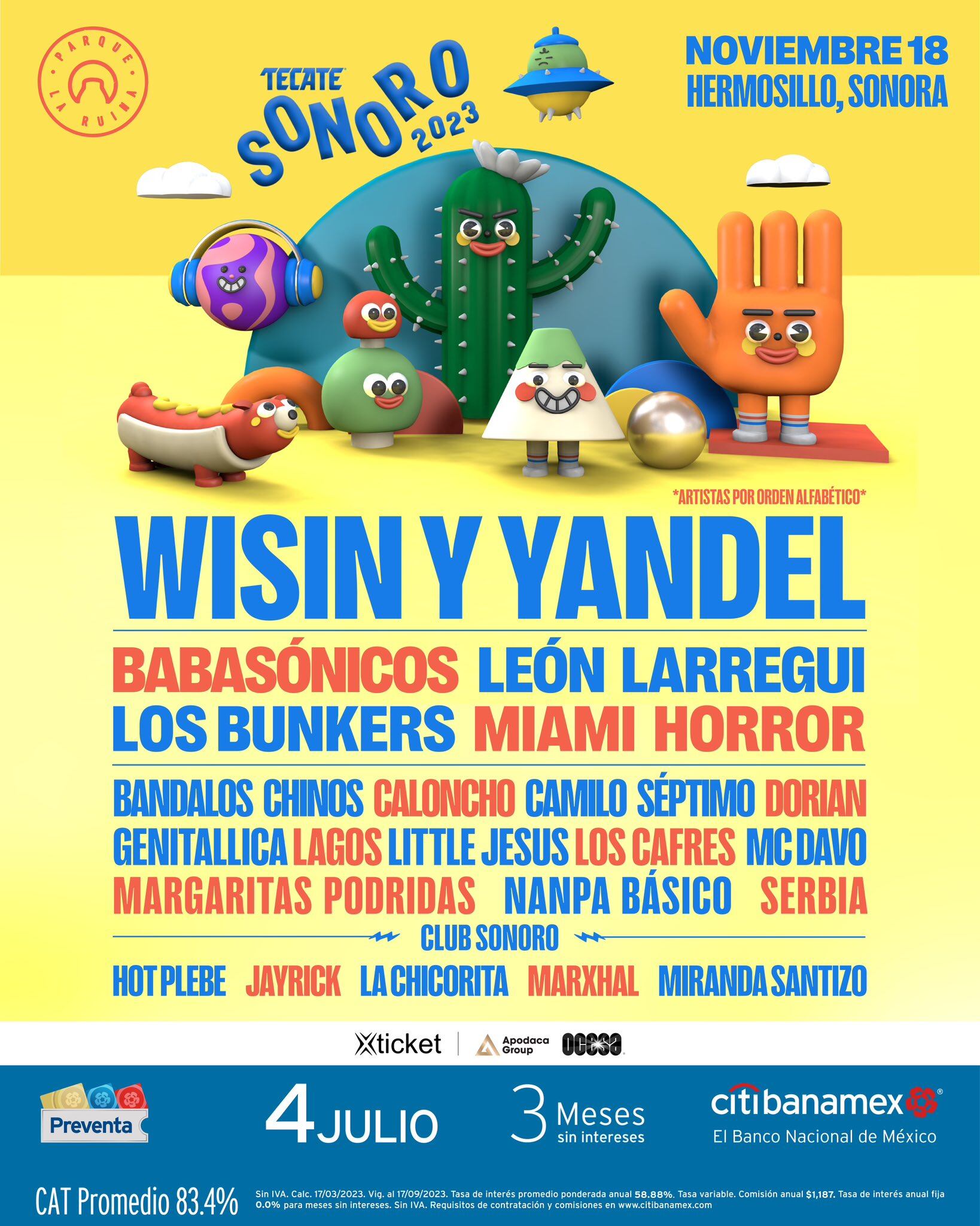 Tecate Sonoro 2023: Precio de boletos y cartel completo del festival