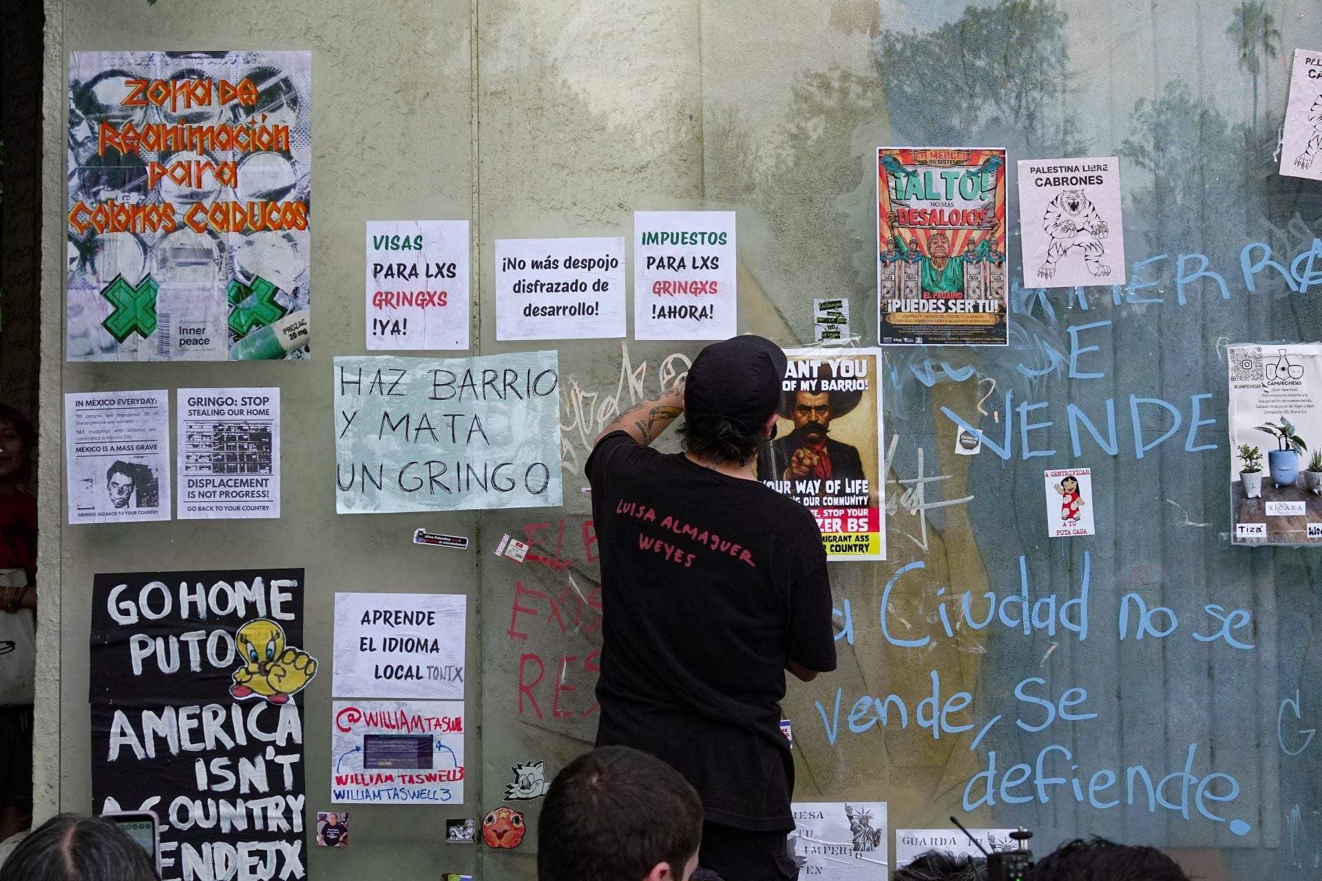 Protesta anti gentrificación CDMX