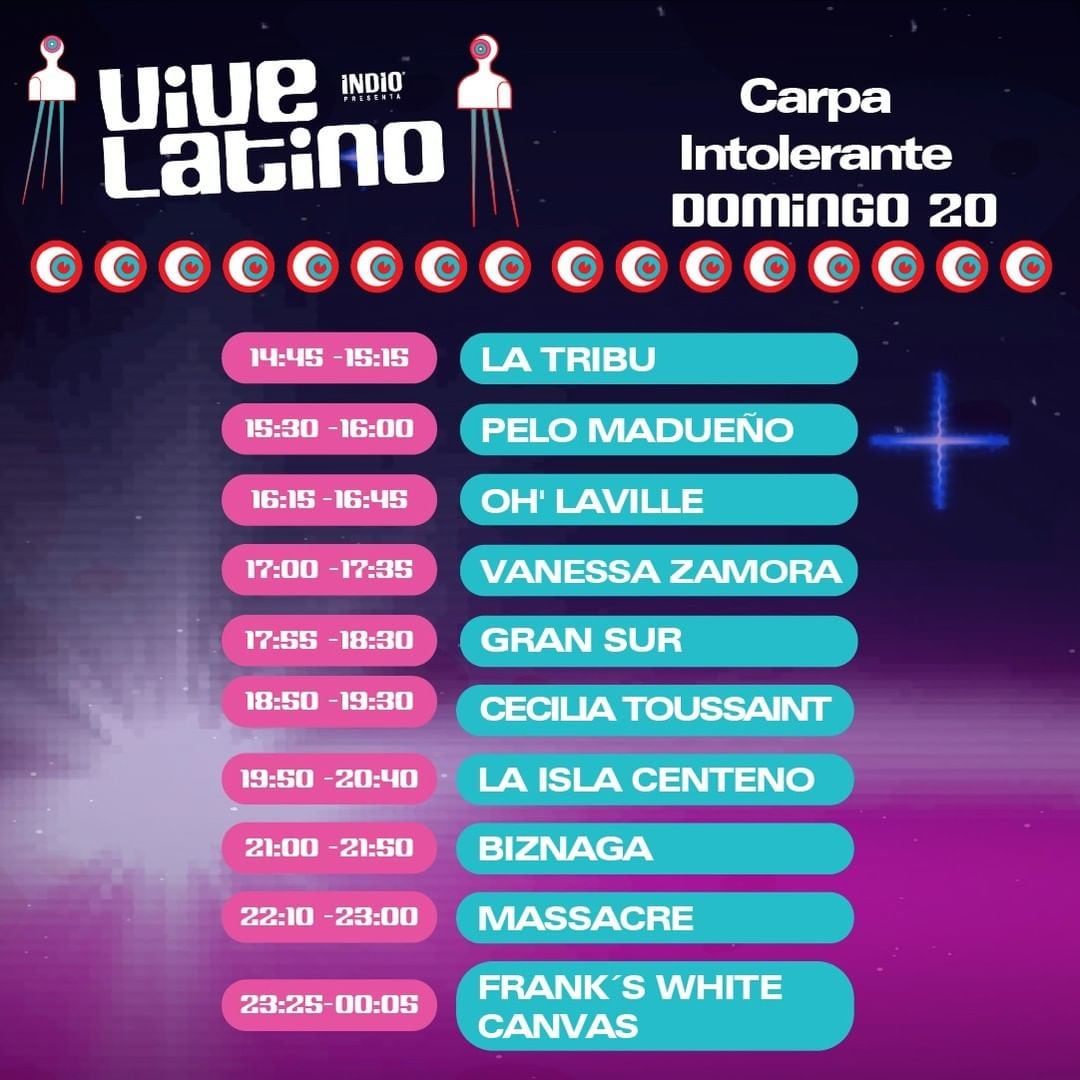 Horario Vive Latino 2022, domingo