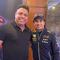 Checo Pérez se saca épica fotografía con Ronaldo previo al Gran Premio de Brasil
