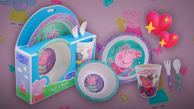 Vajilla infantil de Peppa Pig