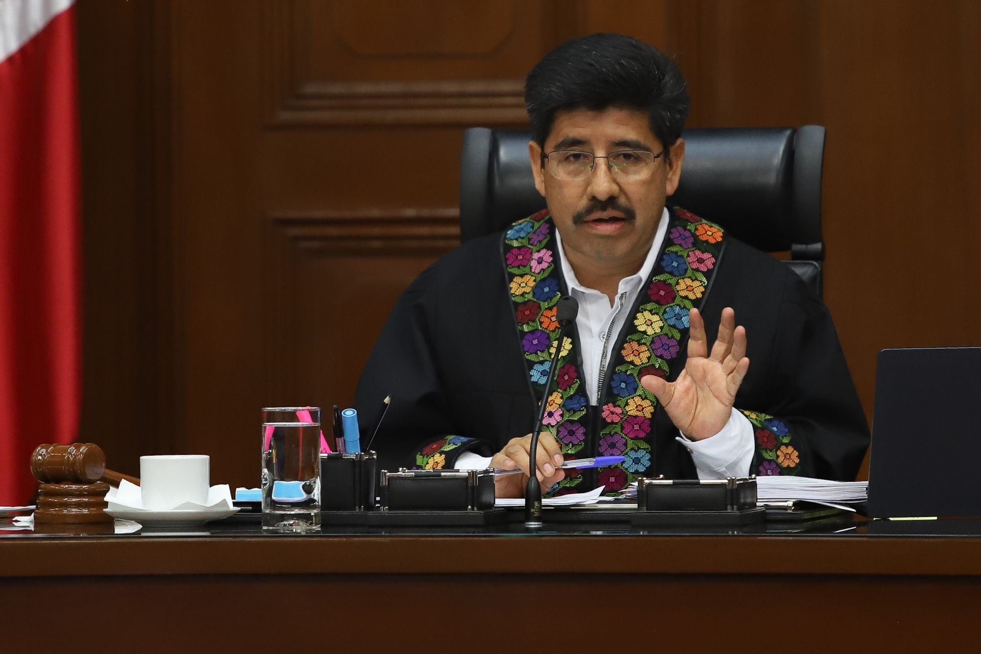 El ministro presidente de la SCJN, Hugo Aguilar Ortiz