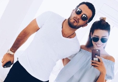 Michelle Salas y su novio Danilo Díaz Granados.