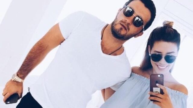 Michelle Salas y su novio Danilo Díaz Granados.