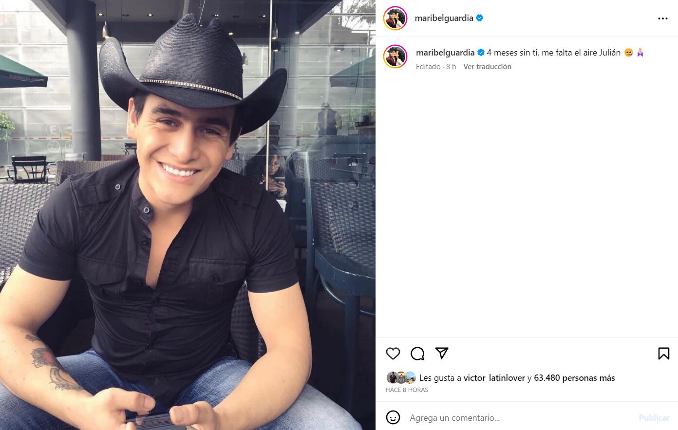 Maribel Guardia recuerda a su hijo Julián Figueroa