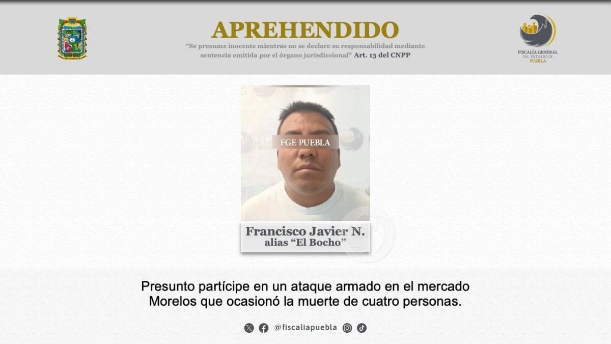 Es detenido Francisco Javier alias "El Bocho"