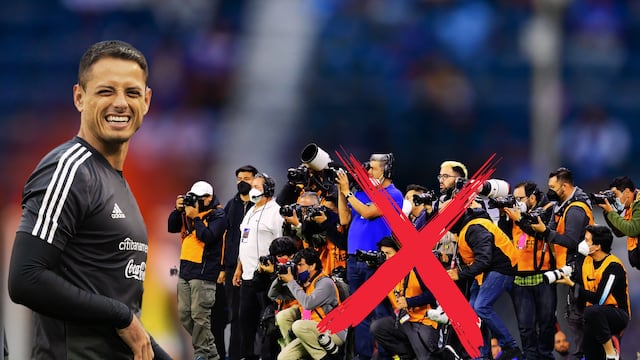 Chicharito Hernández sigue de divo con la prensa