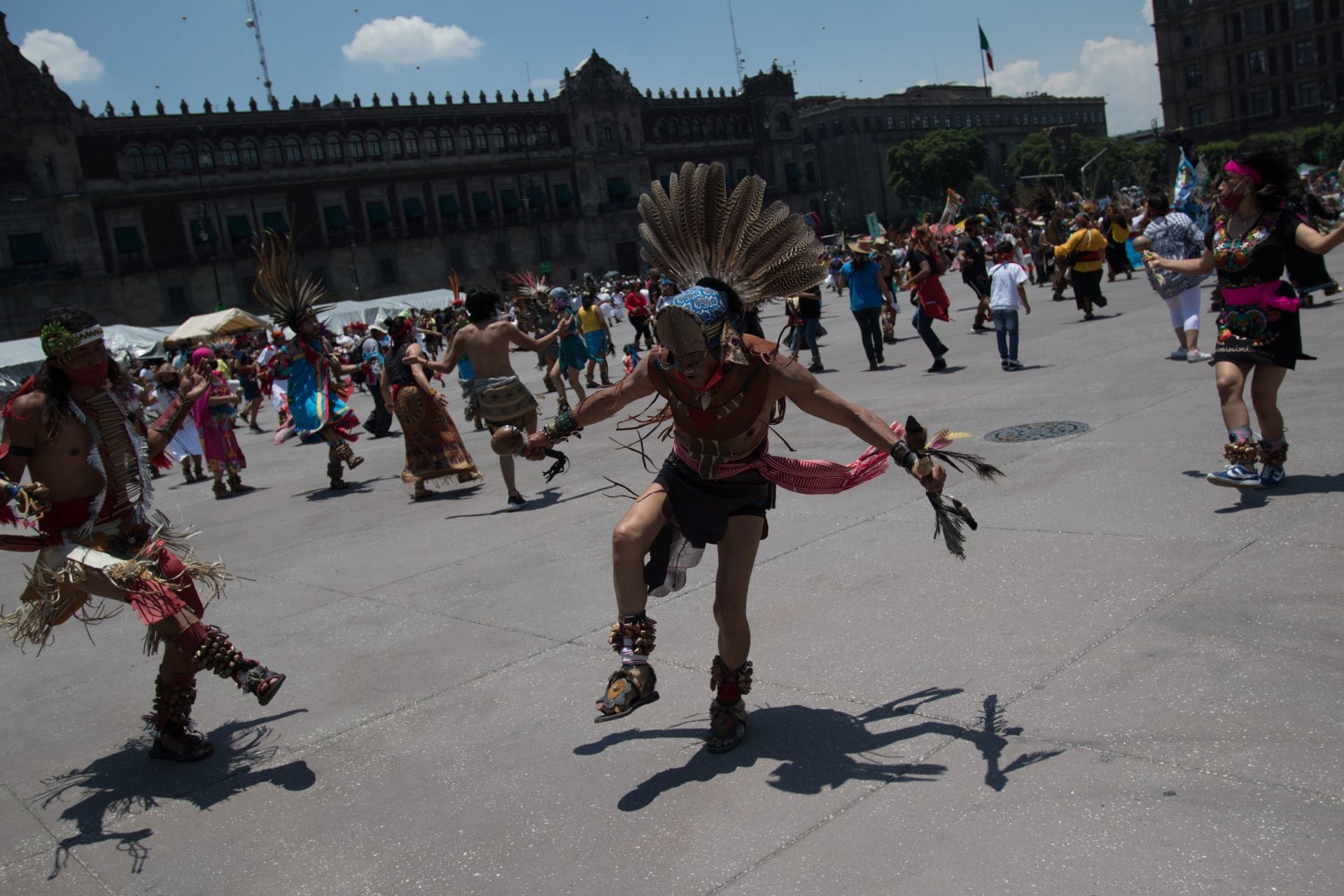 Conmemoración del 696 aniversario de la fundación de México-Tenochtitlán