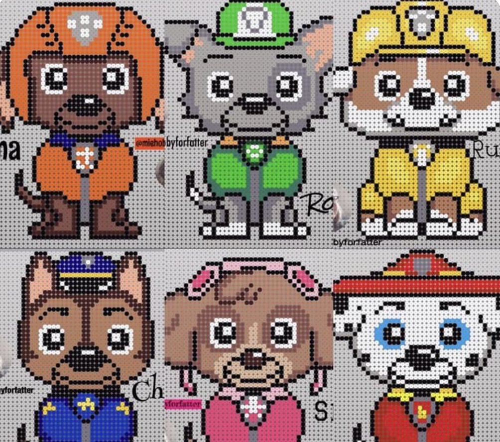 Personajes de Paw Patrol para bordar