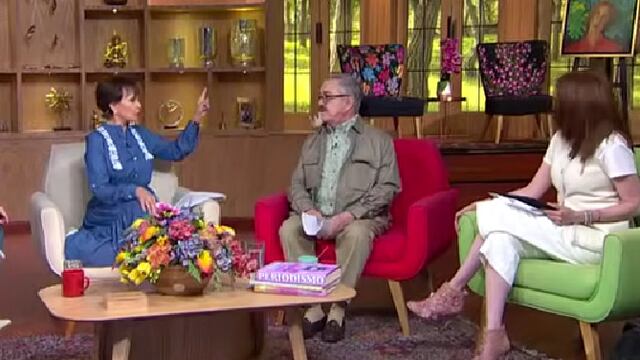 Pati Chapoy regaña a Pedro Sola por llegar tarde