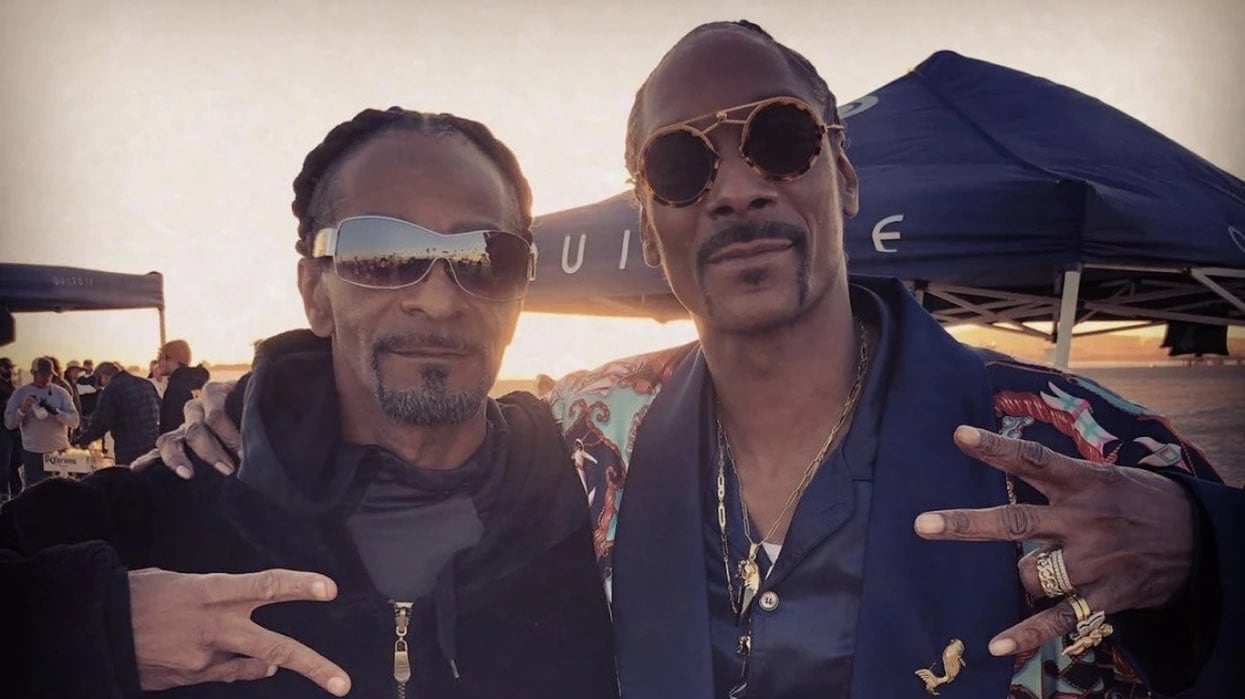 Snoop Dogg con su doble, Erich Finch.