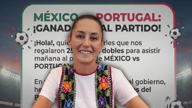 Boletos gratis México vs Portugal: Sheinbaum comparte la dinámica
