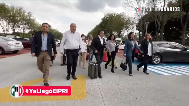 PRI arriban a la Cámara de Diputados para votar en contra de la reforma eléctrica