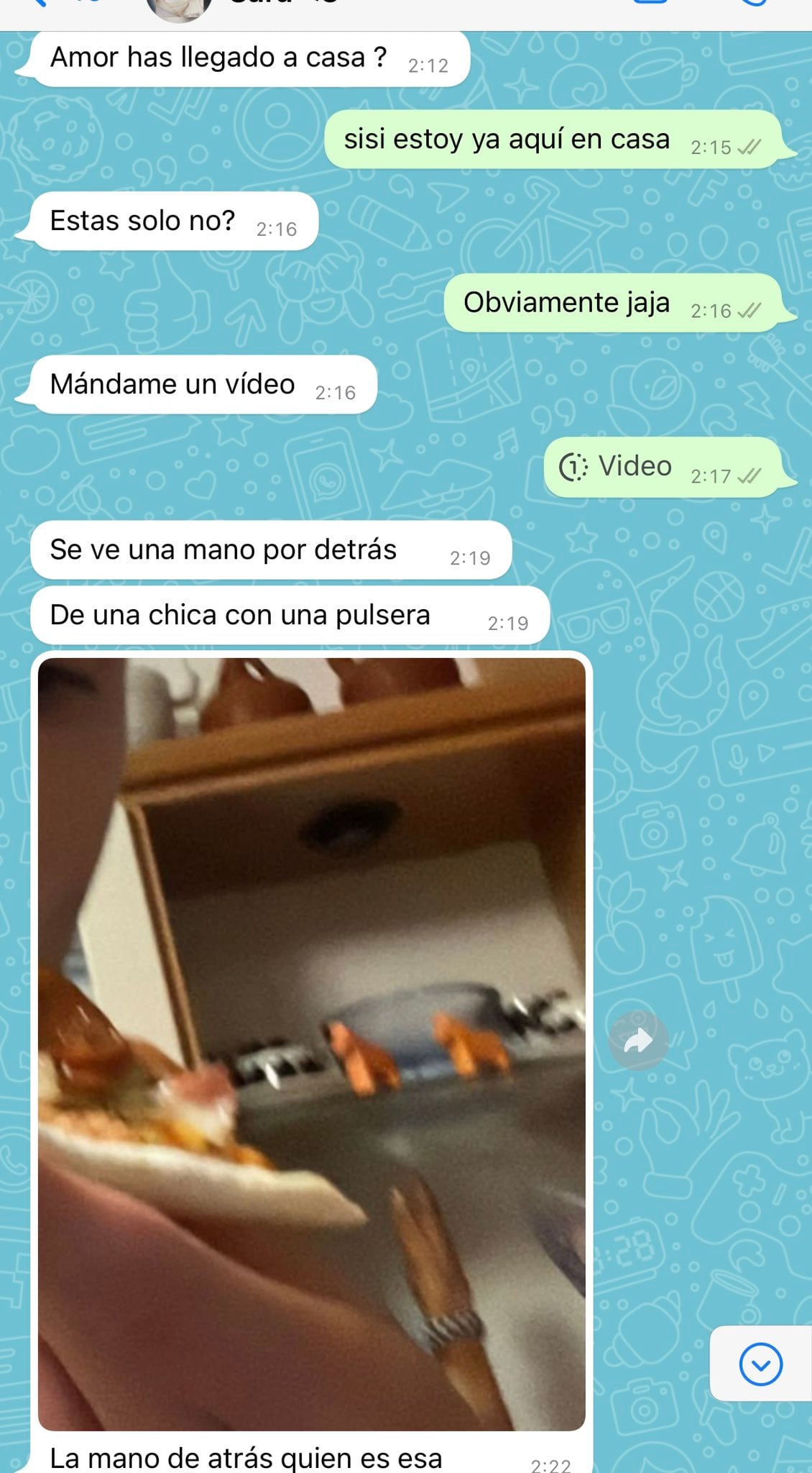 Conversación novio infiel