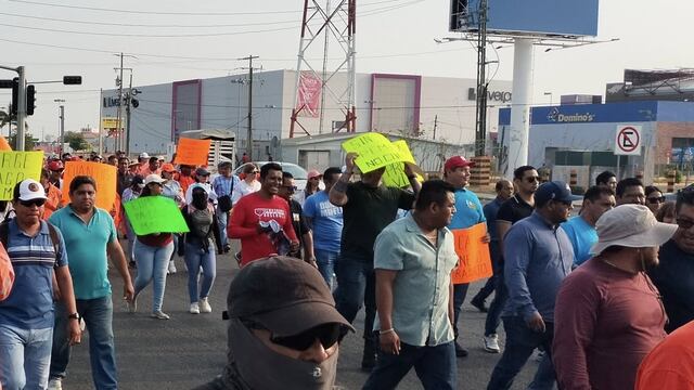 Protestas en refinería de Salina Cruz