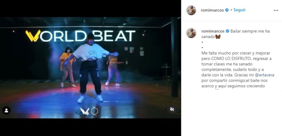 Romina Marcos dice amar el baile.