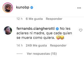 Fernando Ciangherotti pide a Kuno Becker no dar explicaciones