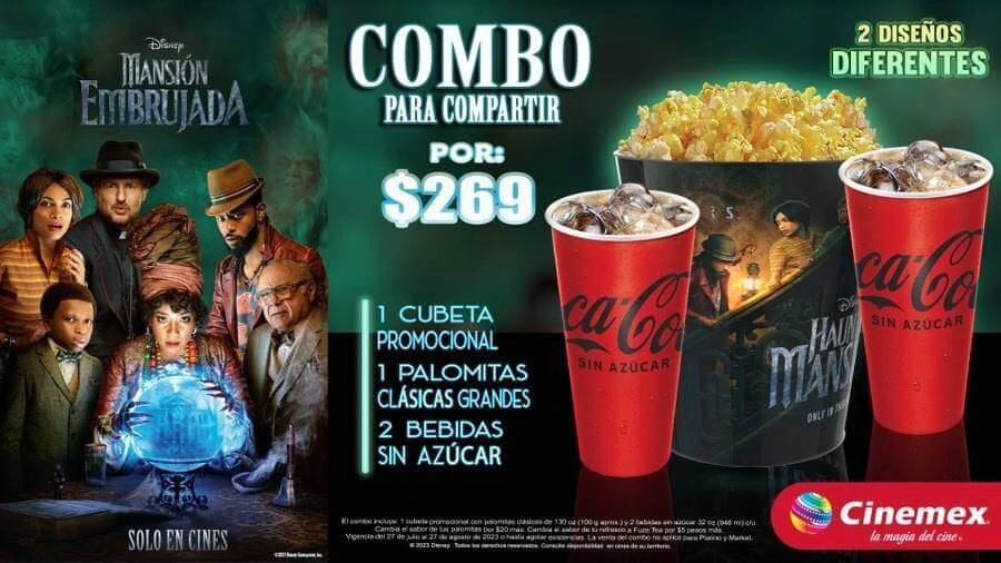 Palomera de La Mansión Embrujada en Cinemex