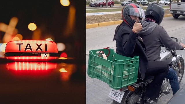 Pidió un DiDi en Monterrey y optó por viajar en moto