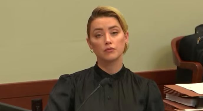 Amber Heard reaccionando a declaraciones de Johnny Deep
