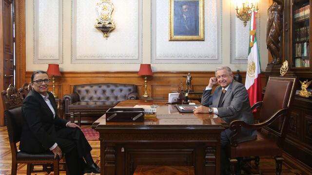 AMLO y Rosa Icela Rodríguez