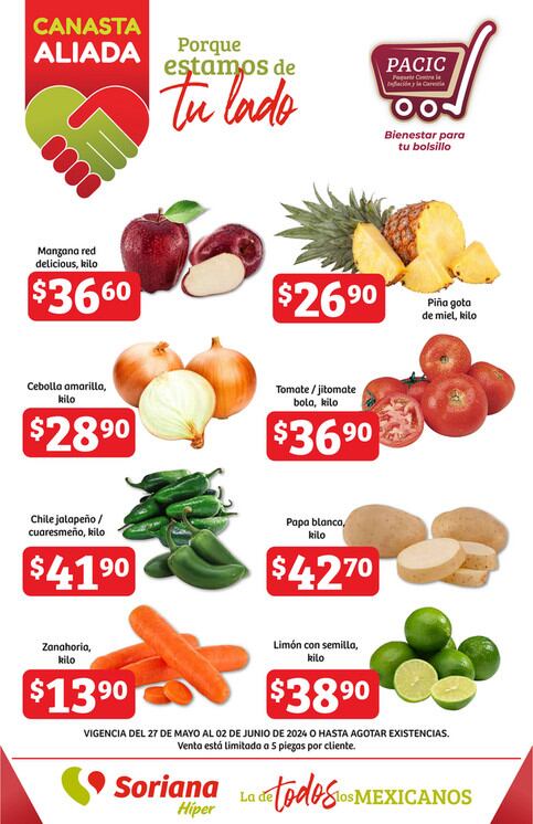 Ofertas Soriana Canasta Aliada 29 de mayo a 2 de junio 2024