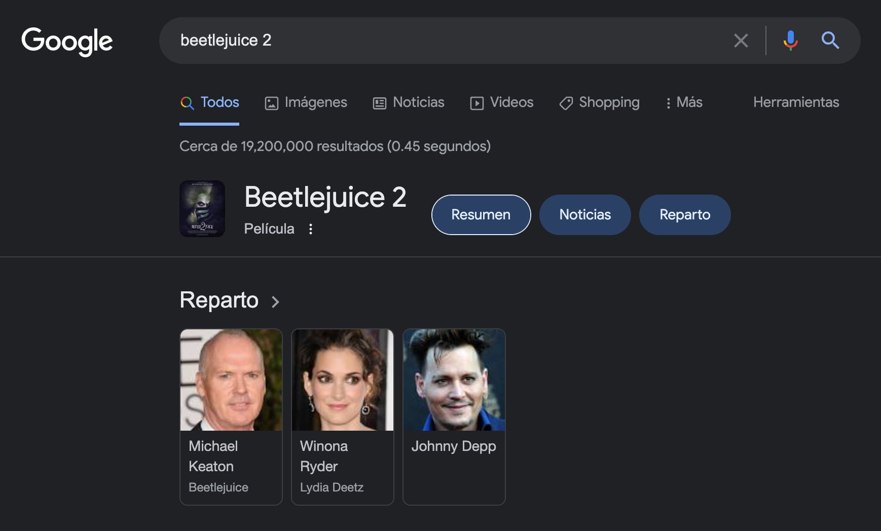 Johnny Depp podría formar parte de Beetlejuice 2