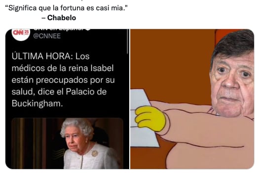 Memes de la reina Isabel II y Chabelo