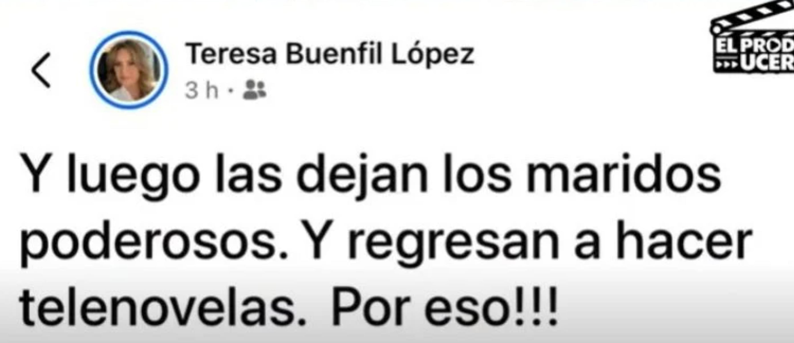 Erika Buenfil habría criticado el regreso a las novelas de Angélica Rivera y Yadhira Carrillo
