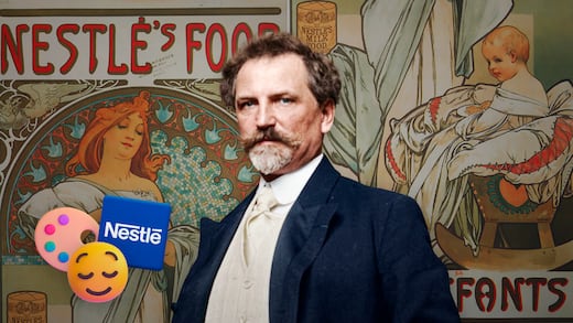 Nestlé vio en Alphonse Mucha una forma de “vender un sueño”