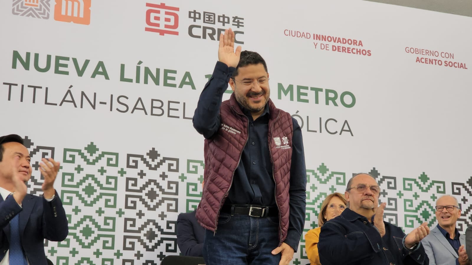 Martí Batres durante ceremonia de apertura/ tomada de Twitter