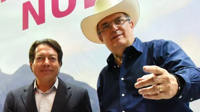 Mario Delgado y Marcelo Ebrard