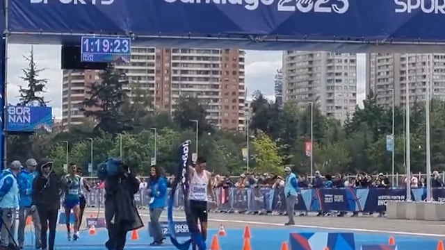 Prueba de 20 kilómetros de marcha en Santiago.