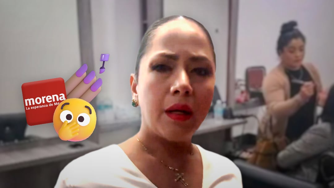 Juanita Guerra fue al salón de belleza en el Senado por invitación de Morena.