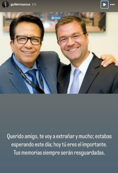 Guillermo Pous anuncia muerte de Jesús Salas, amigo y cuñado de Juan Gabriel